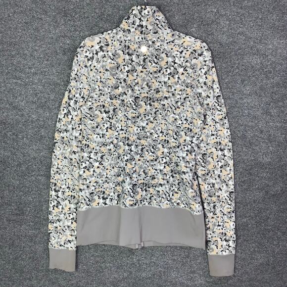 Lululemon‎ Jacket Womens 10 Gray Nice Asana Full Zip Training Running Athleisure - Picture 2 of 9